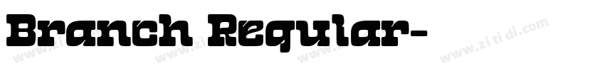 Branch Regular字体转换